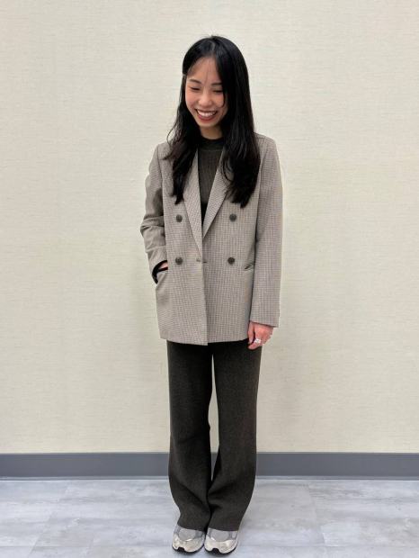 Женские брюки в рубчик UNIQLO 1159862126 (Коричневый M)