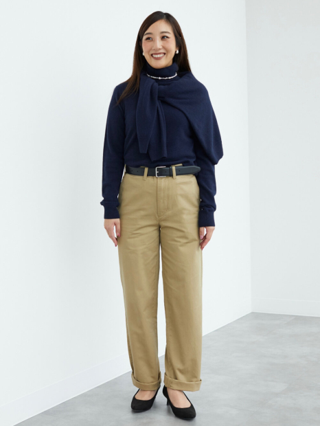 Прямые брюки-чинос UNIQLO 1159862205 (Бежевый 36)