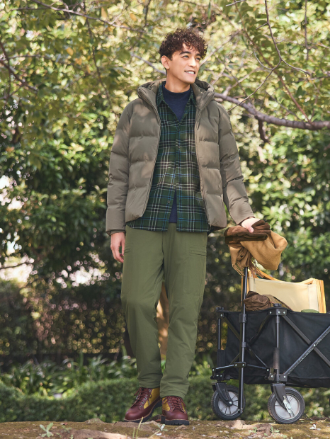Штани UNIQLO на флісі 1159862321 (Зелений L)