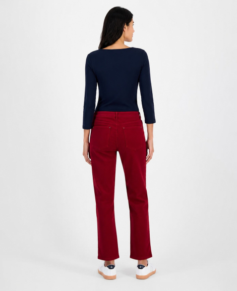 Женские вельветовые брюки Tommy Hilfiger 1159863100 (Красный 8)