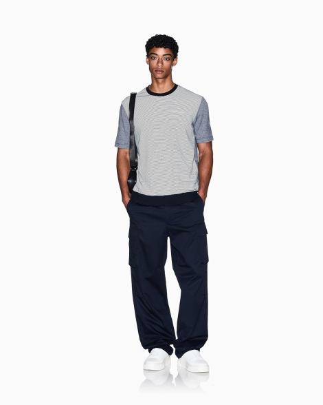 Чоловічі штани карго Armani Exchange з еластичним поясом 1159864174 (Синій 31)