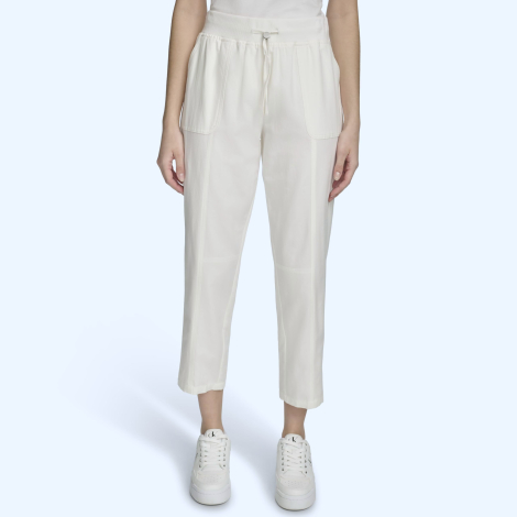 Женские штаны Calvin Klein укороченные 1159864972 (Белый L)