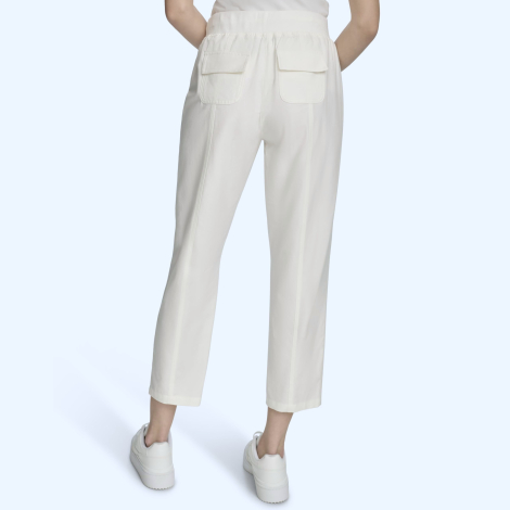Женские штаны Calvin Klein укороченные 1159864972 (Белый L)