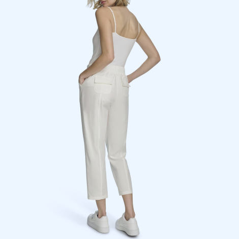 Женские штаны Calvin Klein укороченные 1159864972 (Белый L)