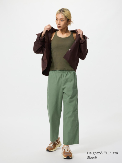 Бавовняні штани UNIQLO 1159865219 (Зелений S)