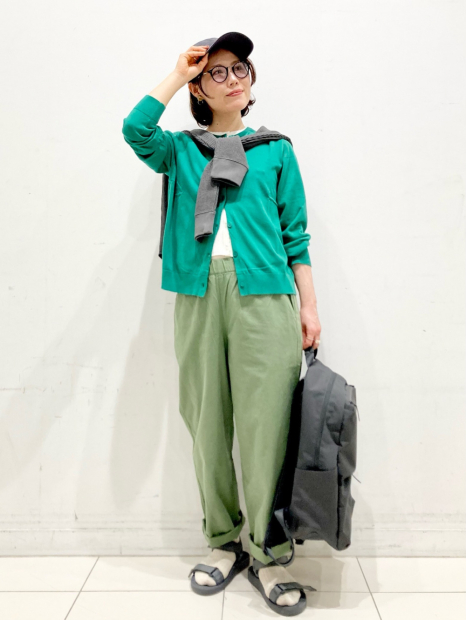 Бавовняні штани UNIQLO 1159865219 (Зелений S)