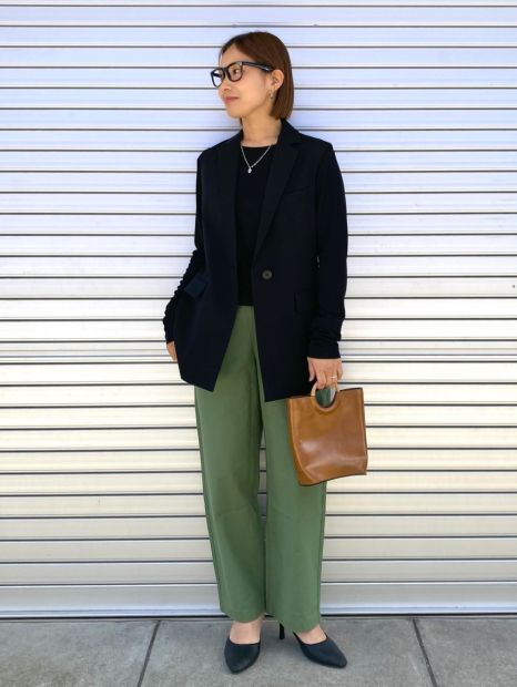 Бавовняні штани UNIQLO 1159865219 (Зелений S)