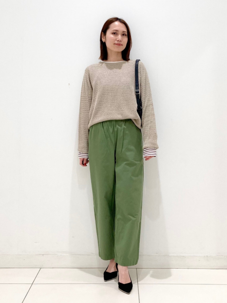 Бавовняні штани UNIQLO 1159865219 (Зелений S)