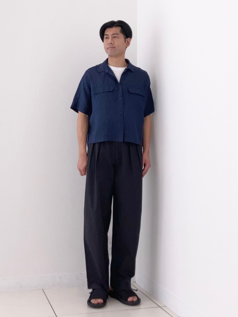 Широкие прямые брюки UNIQLO 1159865232 (Черный 36)