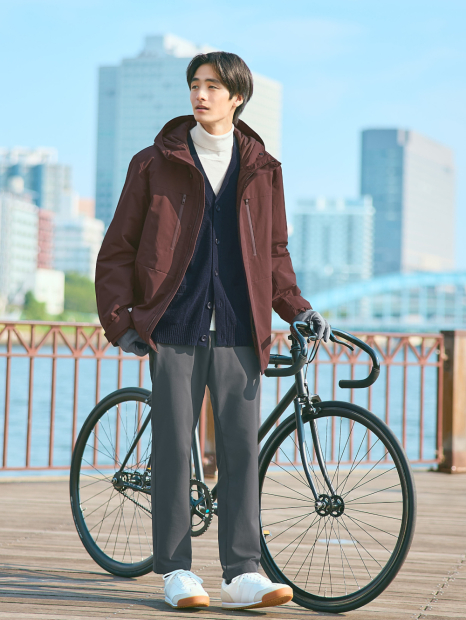 Еластичні штани UNIQLO з теплою підкладкою 1160008506 (Сірий 3XL)
