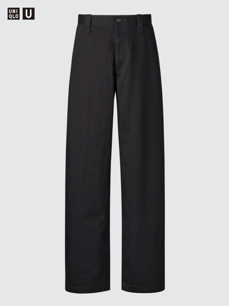 Широкі штани UNIQLO 1160076933 (Чорний 35)