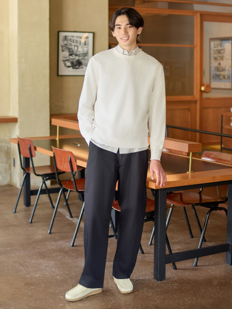 Широкі штани UNIQLO 1160076933 (Чорний 35)
