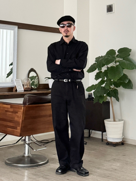 Широкі штани UNIQLO 1160076933 (Чорний 35)