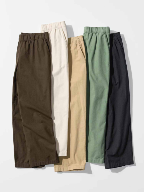 Хлопковые штаны UNIQLO 1160382756 (Бежевый XL)