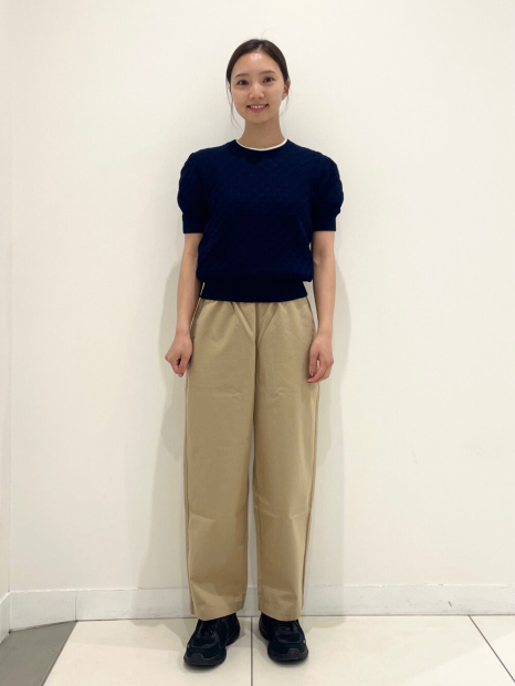Хлопковые штаны UNIQLO 1160382756 (Бежевый XL)