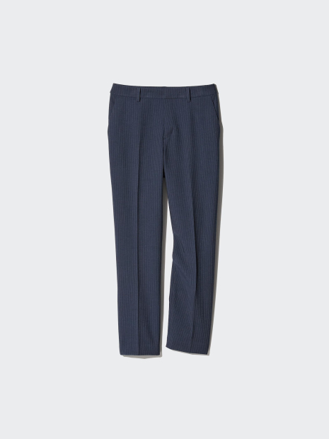 Жіночі укорочені штани UNIQLO в смужку 1160680112 (Синій M)