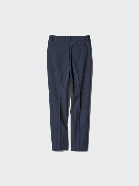 Жіночі укорочені штани UNIQLO в смужку 1160680112 (Синій M)