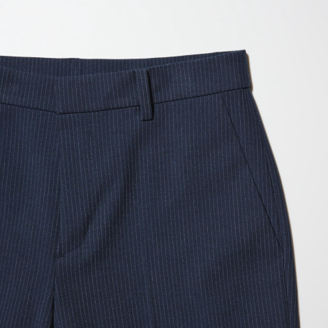 Жіночі укорочені штани UNIQLO в смужку 1160680112 (Синій M)