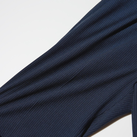 Жіночі укорочені штани UNIQLO в смужку 1160680112 (Синій M)