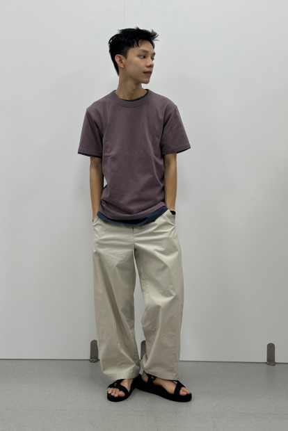 Женские укороченные штаны UNIQLO широкие 1161499346 (Молочный XL)