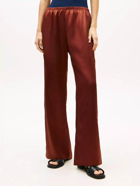Женские атласные штаны Tommy Hilfiger 1162439372 (Коричневый S)