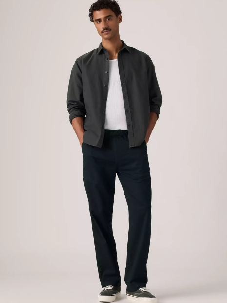 Мужские штаны Levi's из смеси хлопка и льна 1162584101 (Синий XL)