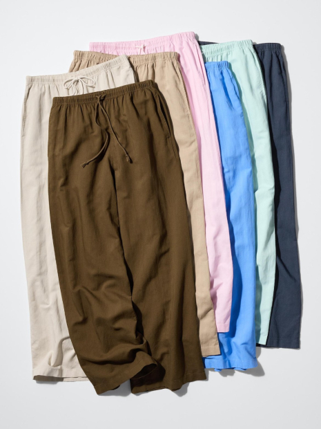 Легкие женские штаны UNIQLO 1163258952 (Голубой XL)
