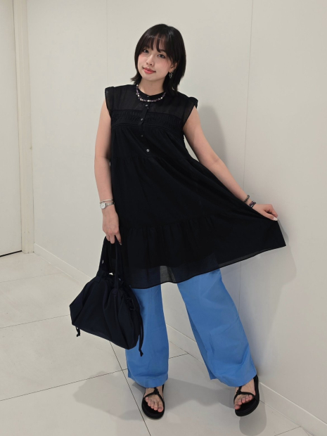 Легкие женские штаны UNIQLO 1163258952 (Голубой XL)