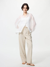 Широкі штани UNIQLO 1159839843 (Молочний XL)