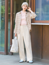 Широкі штани UNIQLO 1159839843 (Молочний XL)
