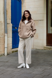 Широкі штани UNIQLO 1159839843 (Молочний XL)