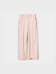 Широкие брюки UNIQLO чинос 1159839855 (Розовый M)