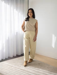 Стильные женские брюки UNIQLO 1159841679 (Бежевый 29)