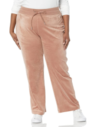 Женские велюровые брюки Calvin Klein широкие штаны 1159842827 (Коричневый S)