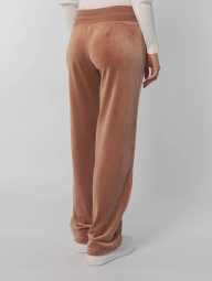 Женские велюровые брюки Calvin Klein широкие штаны 1159842827 (Коричневый S)