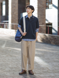 Стильные штаны UNIQLO 1159843982 (Бежевый 3XL)