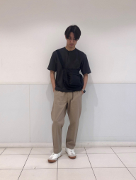Стильные штаны UNIQLO 1159843982 (Бежевый 3XL)