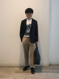 Стильные штаны UNIQLO 1159843982 (Бежевый 3XL)