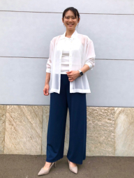 Стильні жіночі штани UNIQLO 1159847213 (Синій M)