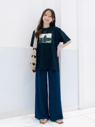 Стильні жіночі штани UNIQLO 1159847213 (Синій M)