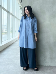 Стильні жіночі штани UNIQLO 1159847213 (Синій M)