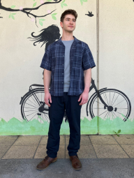 Стильні штани UNIQLO 1159847222 (Синій M)