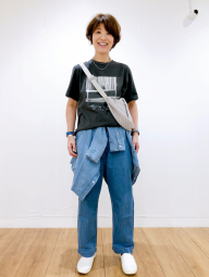 Бавовняні укорочені штани UNIQLO 1159847236 (Блакитний M)