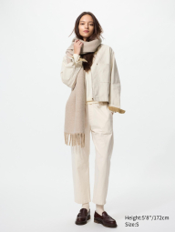 Легкі бавовняні штани UNIQLO 1159850490 (Бежевий XL)