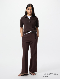 Женские брюки UNIQLO 1159851489 (Коричневый L)