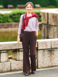 Жіночі штани UNIQLO 1159851489 (Коричневий L)