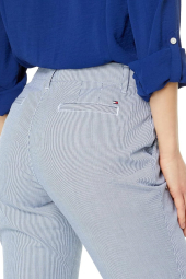 Женские брюки Tommy Hilfiger в полоску 1159851612 (Синий/Белый 2)