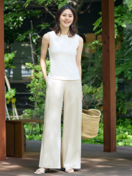 Жіночі штани UNIQLO 1159851805 (Молочний XL)