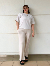 Жіночі штани UNIQLO 1159851805 (Молочний XL)