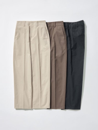 Хлопковые штаны чинос UNIQLO 1159851841 (Серый 6)